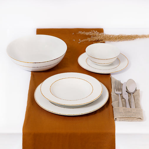 Tunisie Gold Light Dinner Set - 25 Pieces 0