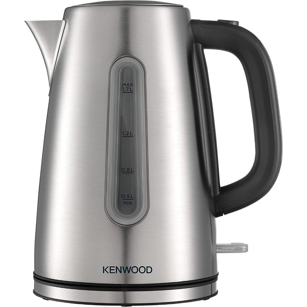 Kenwood Electric Kettle, 1.7 Liter, 3000 Watt, Stainless Steel - ZJM11.000SS 0
