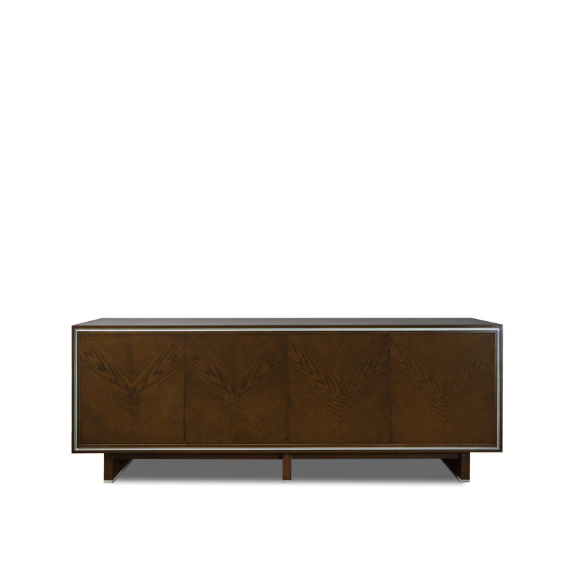 Sideboard 7017 - Push To Open Doors - Oak Veneer 0