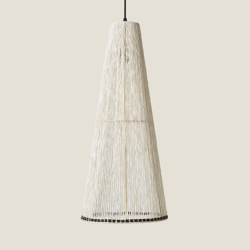 Coil in White - Medium Pendant 0