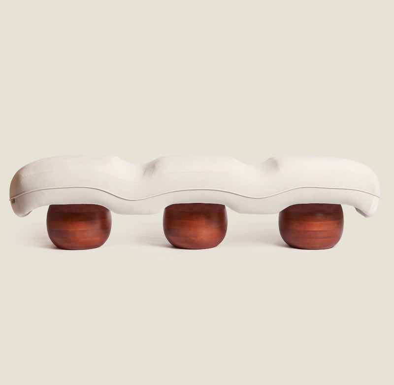 Rock Wave - Velvet Upholstery & Wooden Legs 0