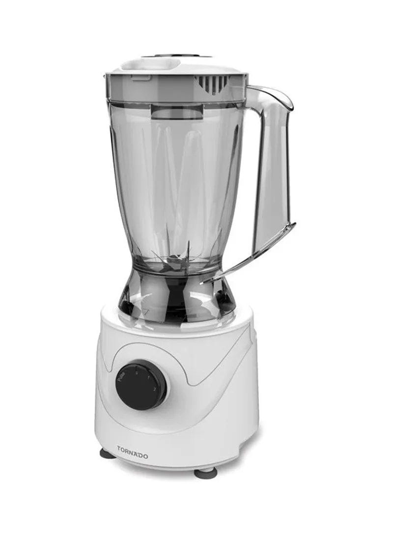 TORNADO Blender With 2 Mills, 400 Watt, 1.5 Liter, White - BL400/2 1
