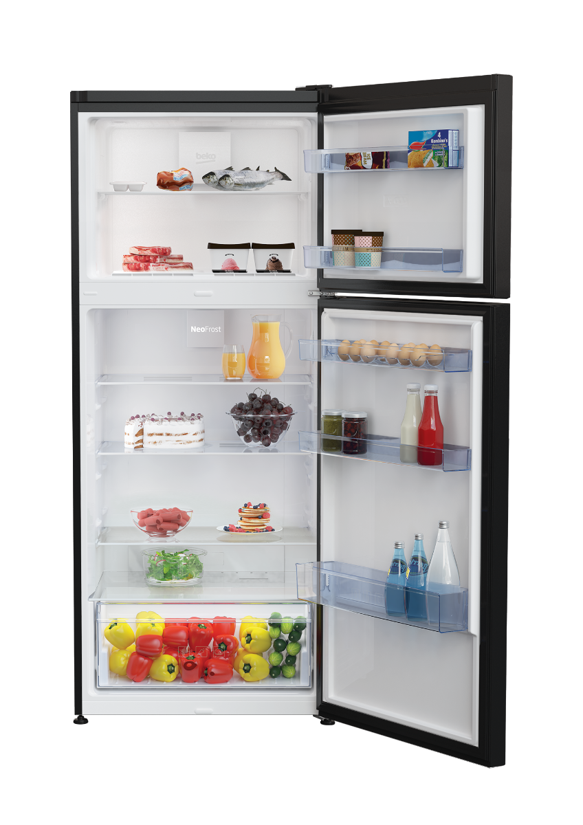 Beko Refrigerator, No Frost, 367 Liter, 2 Doors, Black - RDNE430K12B 2