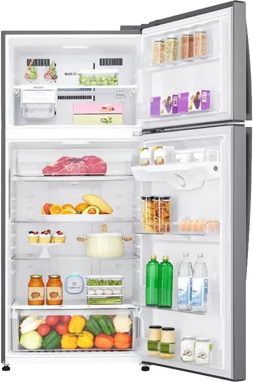 LG Digital No Frost Refrigerator With Inverter Technology, 506 Liters, Silver - GN-H722HFHL 2