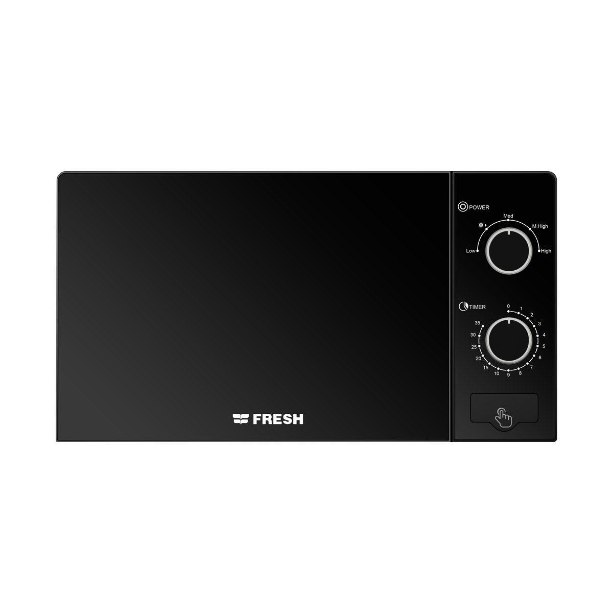 Fresh FMW-20MC-BM Microwave Oven, 20 Liter, 700 Watt, Black - Fresh-500015993 0
