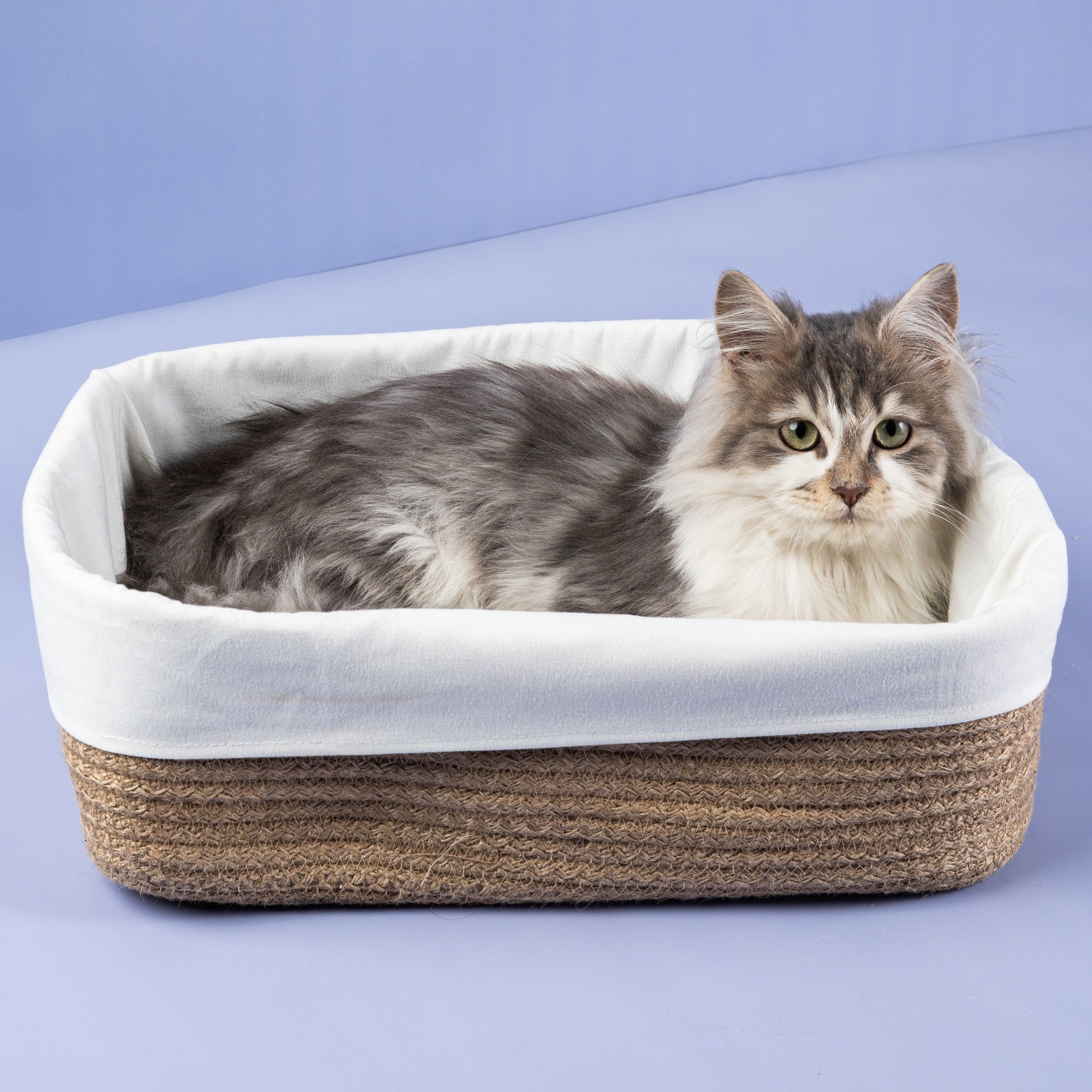 SquareCozy Macrame Storage with Inner Cover 0