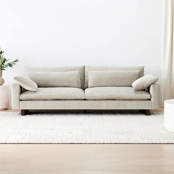 Gardiner Natural Wood 2 Seats Sofa - Hippo 67 0