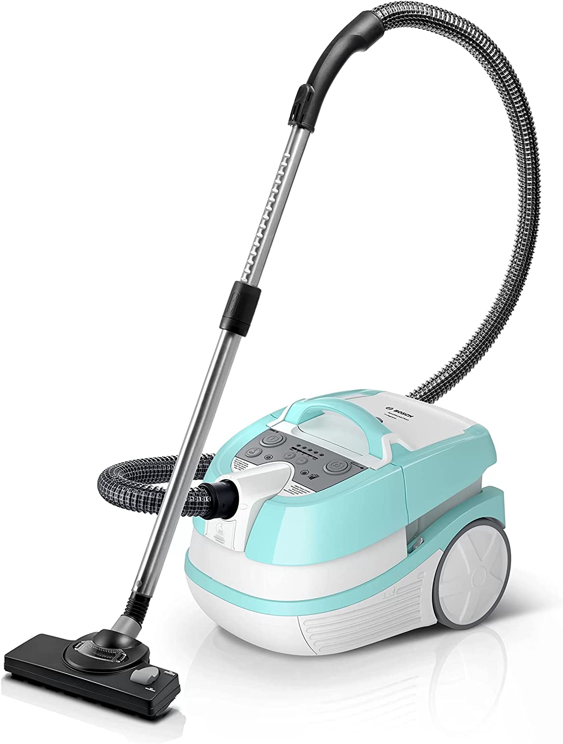 Bosch Wet And Dry Vacuum Cleaner With Hepa Filter, 2000 Watt, Light Blue And White - BWD420HYG 2