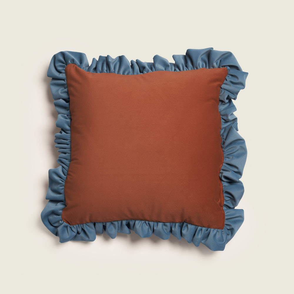 Lilly in Terracota - Velvet Cushion 0