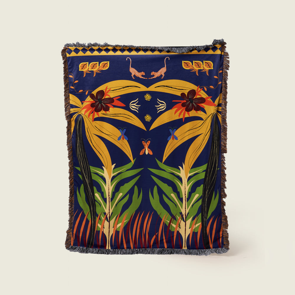 Pine - Velvet Throw 0