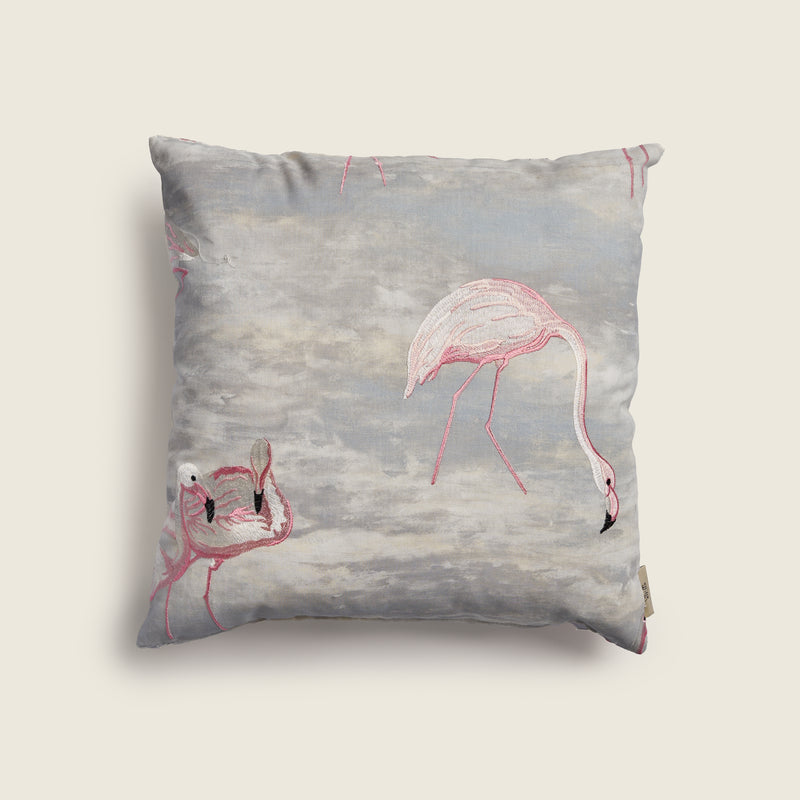 Dancing Flamingo - Fabric Cushion 0