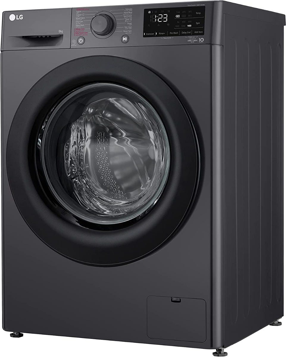 LG Vivace Digital Front Load Full Automatic Washing Machine with AI DD Technology, 8 Kg, Black - F4R3TYG6J 1