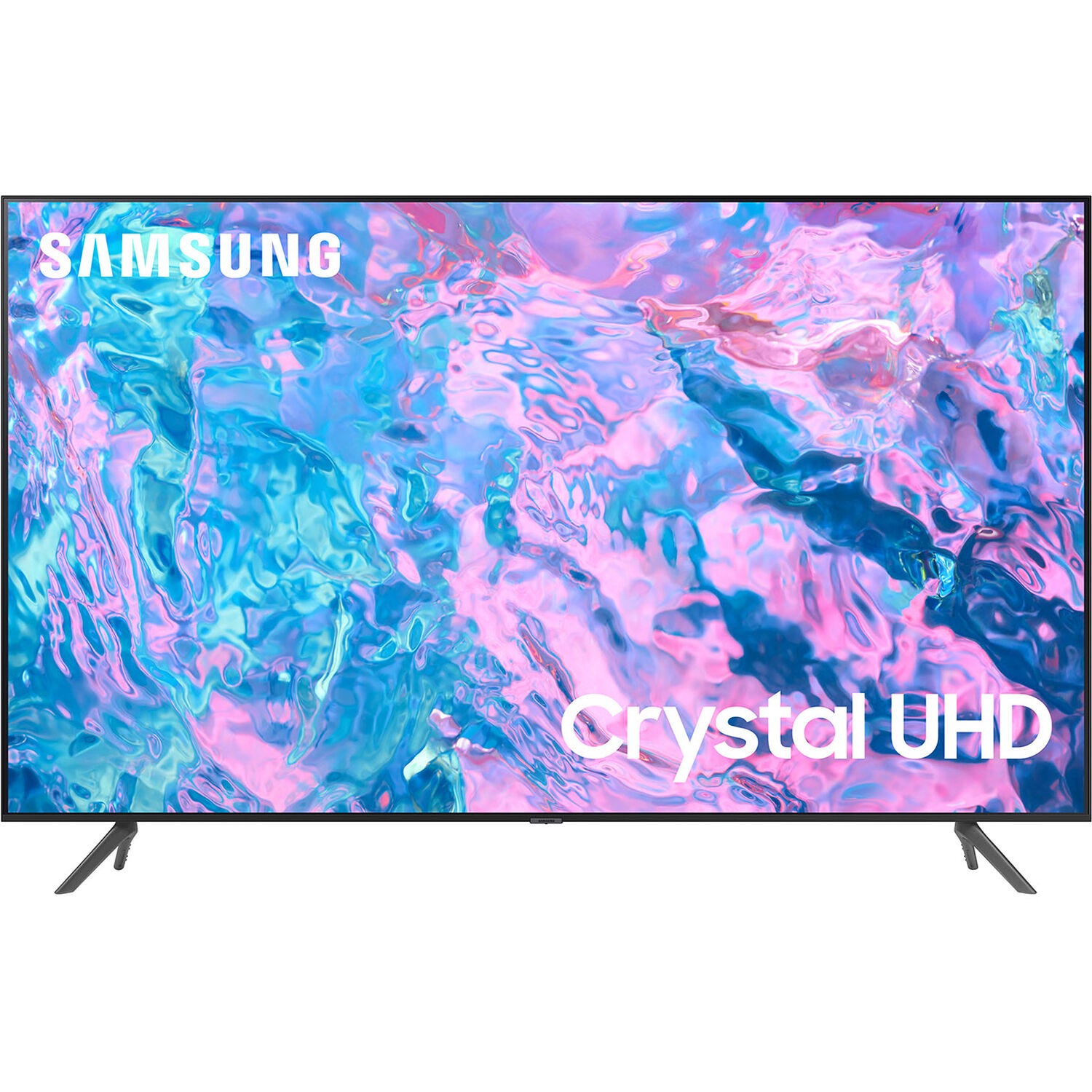 شاشة تلفزيون سامسونج 43 بوصة سمارت 4K فائقة الدقة ال اي دي بريسيفر داخلي - UA43CU7000 0