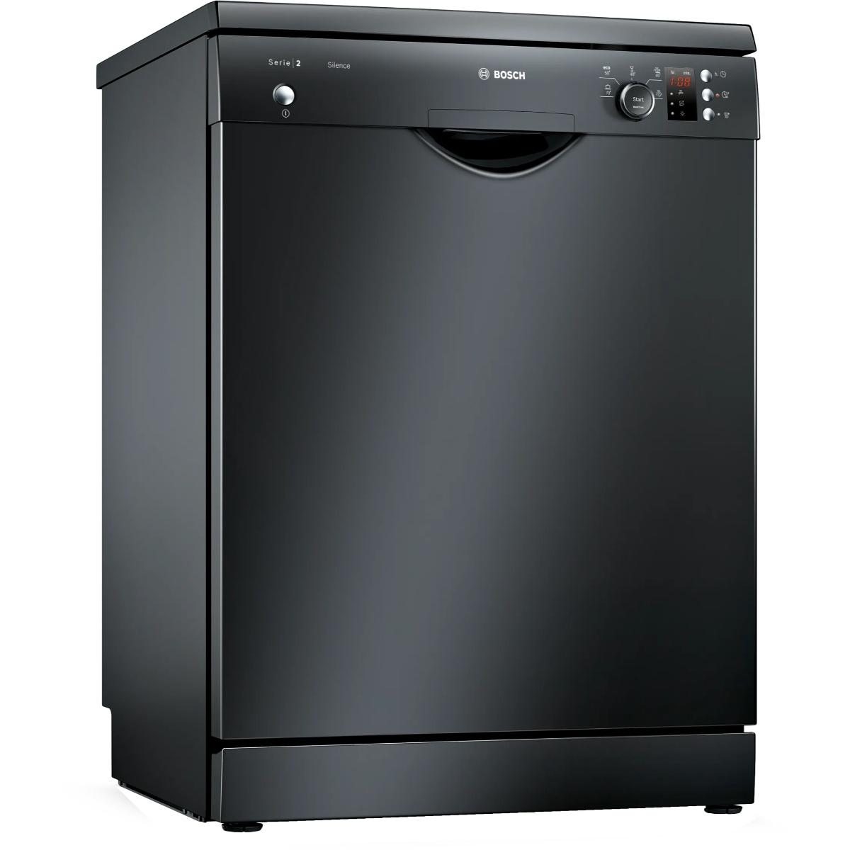 Bosch Serie 2 Digital Dishwasher, 12 Place Settings, 5 Programs, Black - SMS25AB00V 0