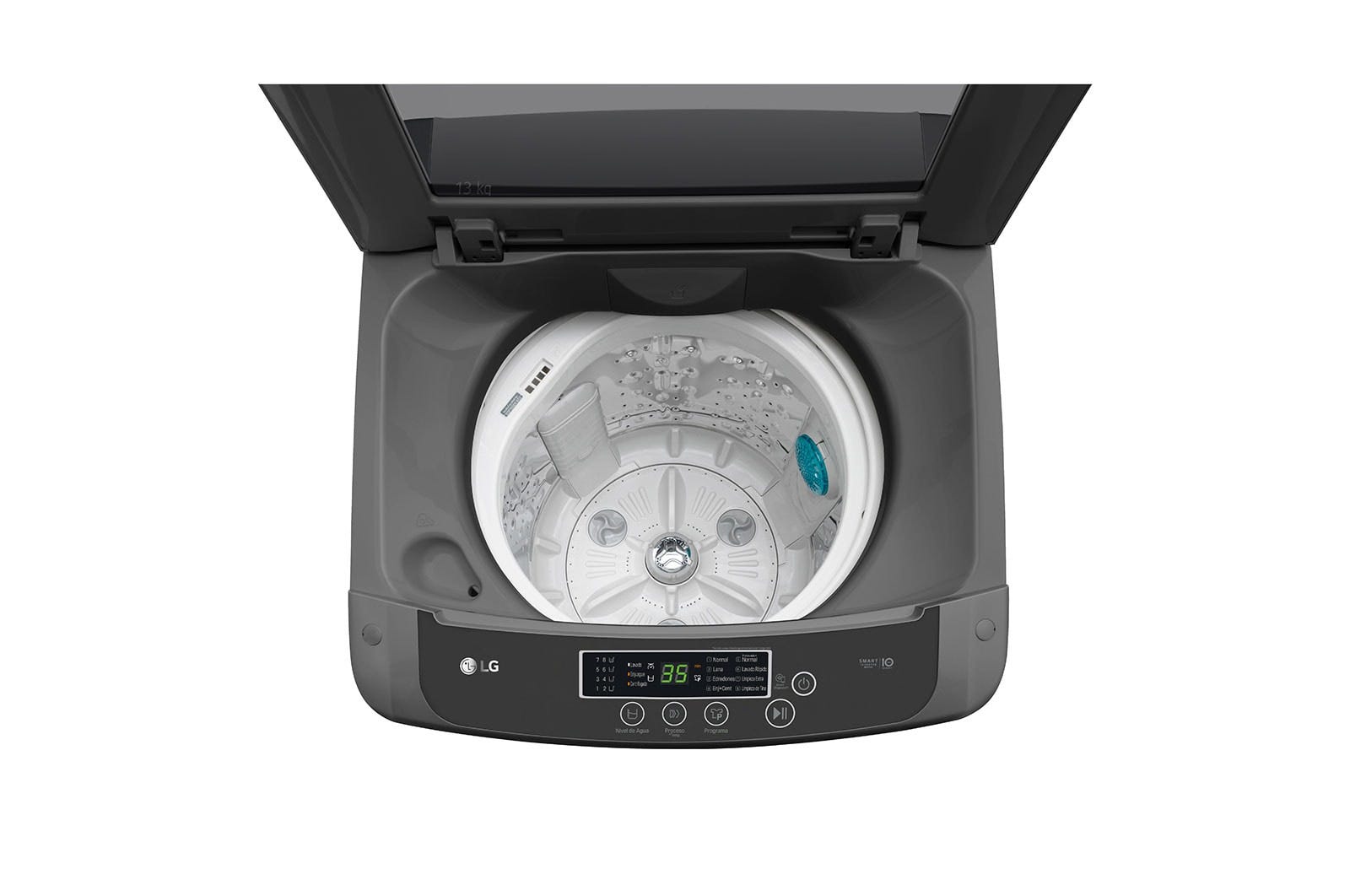 LG Smart Top Load Automatic Washing Machine With Inverter Technology, 11 kg, Dark Silver - T1164NEHGB 1