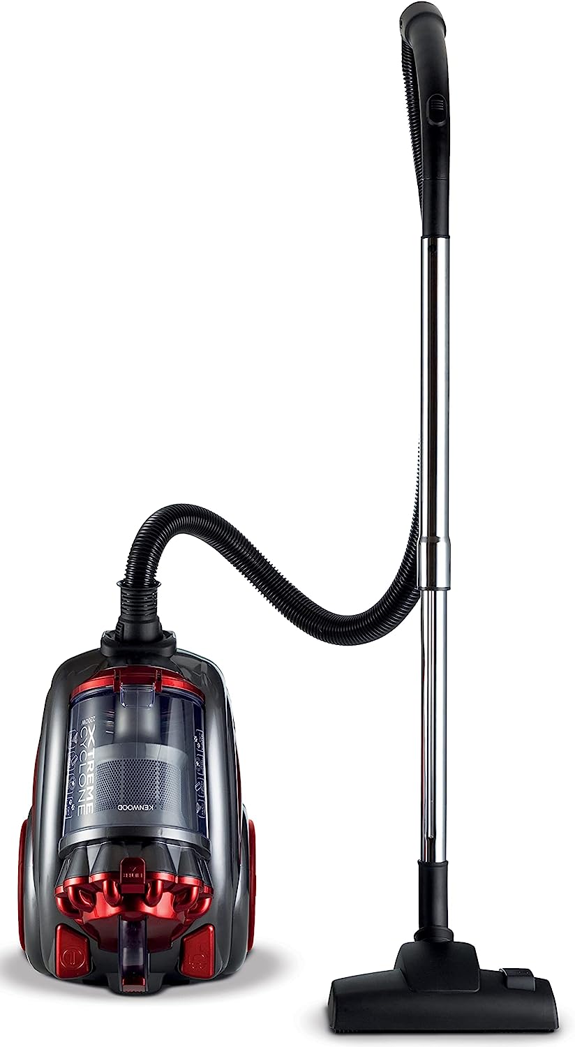 Kenwood Bagless Carpet Vacuum Cleaner, 2200 Watt, Red Grey - VBP80.000RG 1