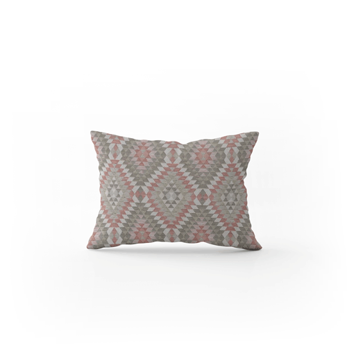 Baby Aztec Cushion in Pink & Greige 0