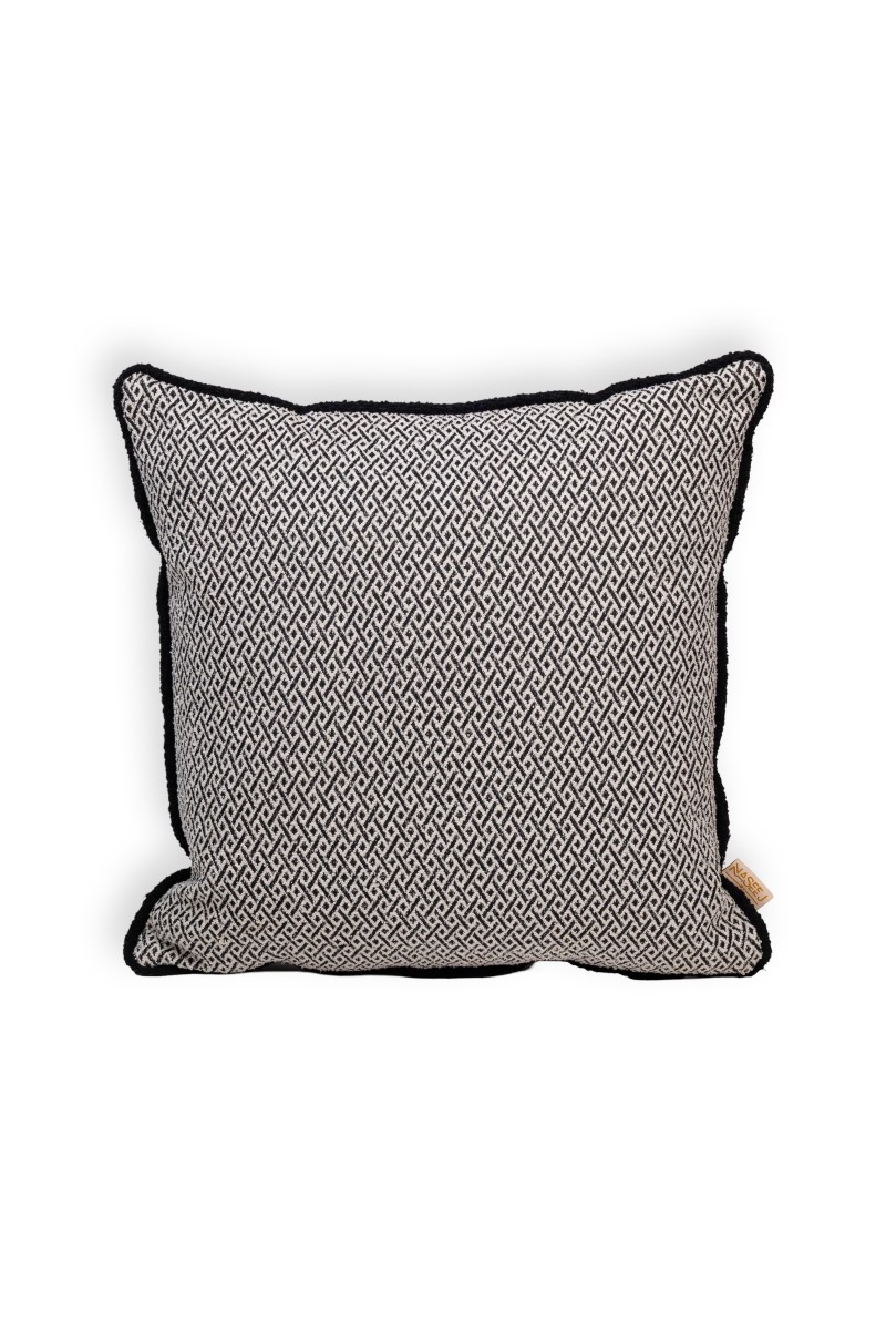 Coconut Grove (P) Cushion (Black X Ivory) 0