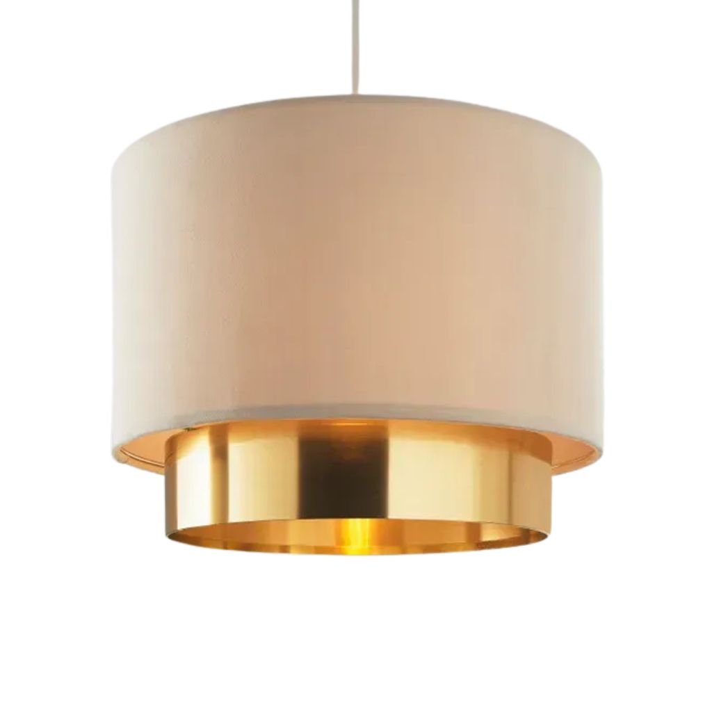Francesca Modern Pendant Beige and Gold - YLM021 1