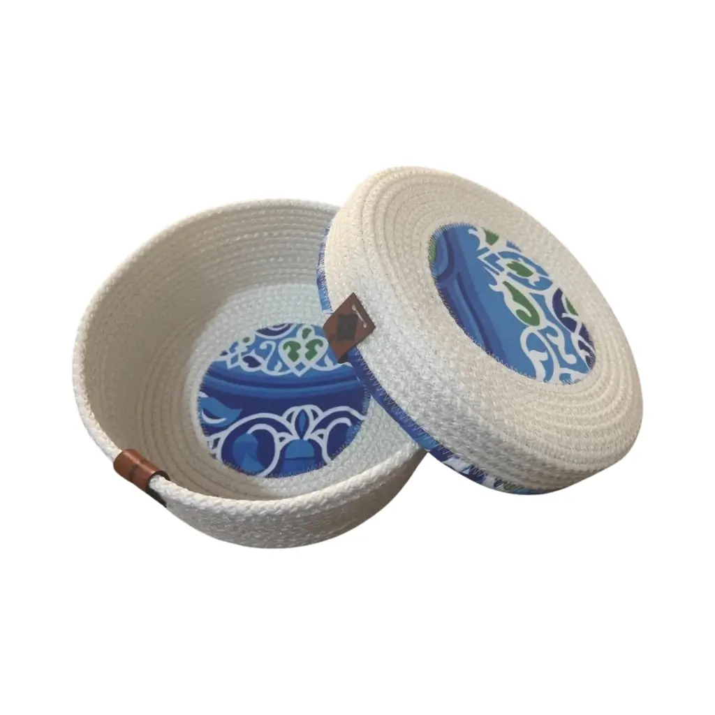 Ramadan Decorative Box – Blue Khayamiya