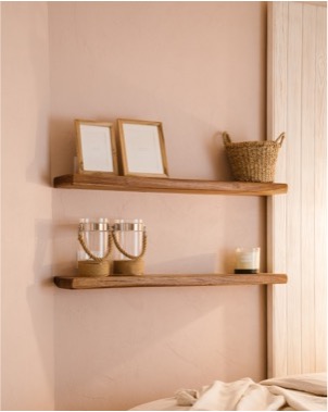 Long wooden shelves 0