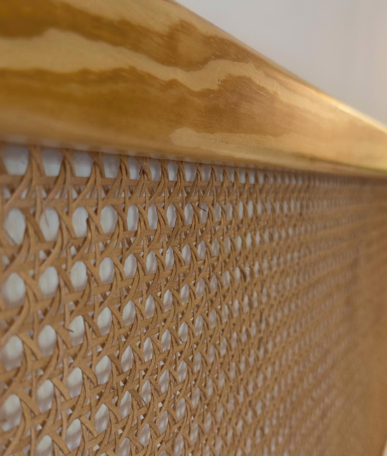 Levitate Bed With Cane And Oak Base & Head Board 1