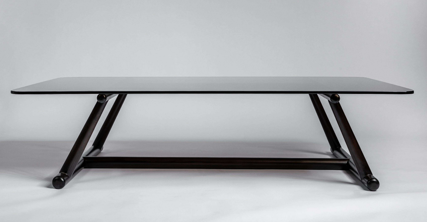 Bahamas Wooden Coffee Table With Glass Top 4