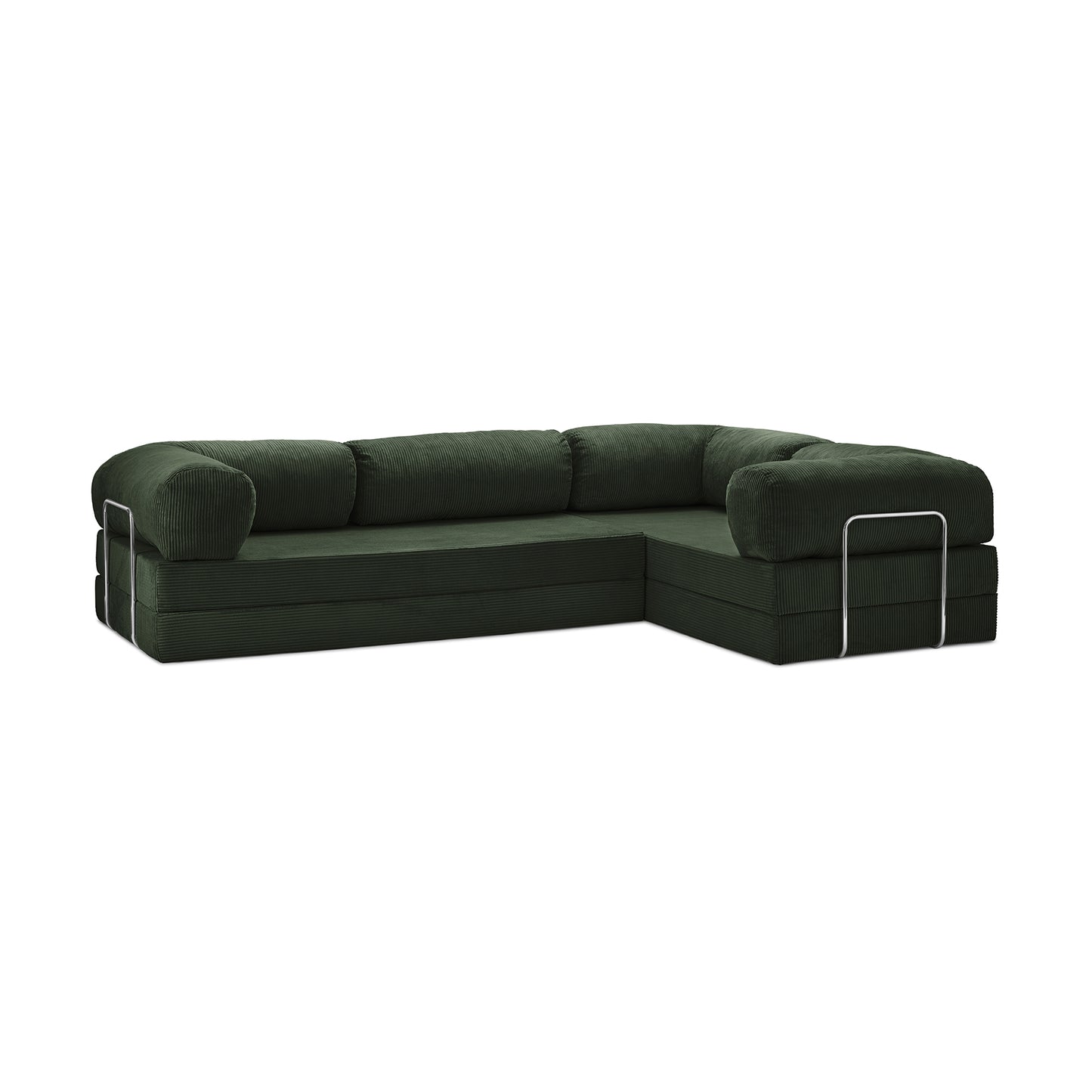 Teddy Sofa Closed End L-Shape - Emerald 3