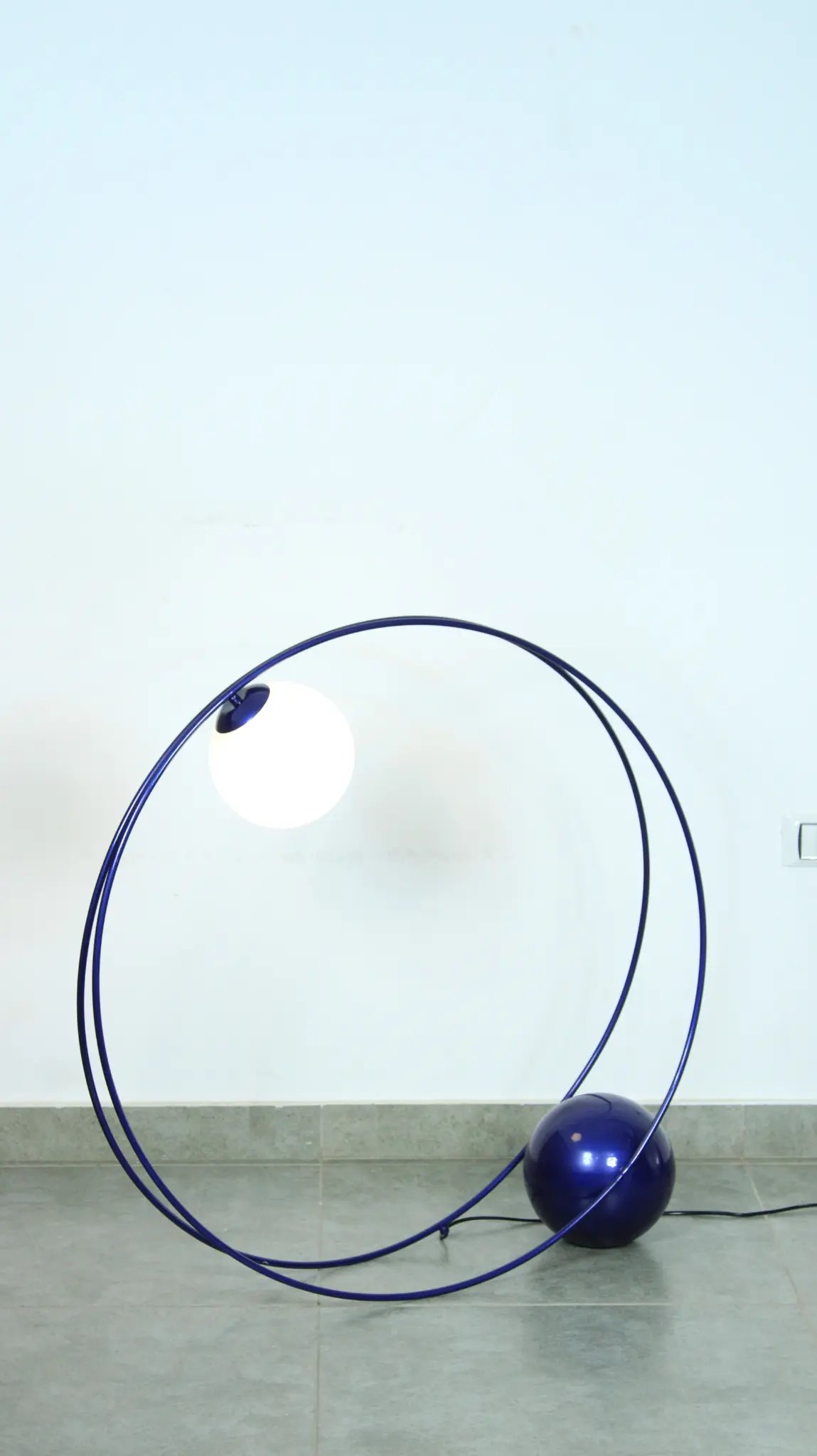 Blue Metallic Floor Lamp 1