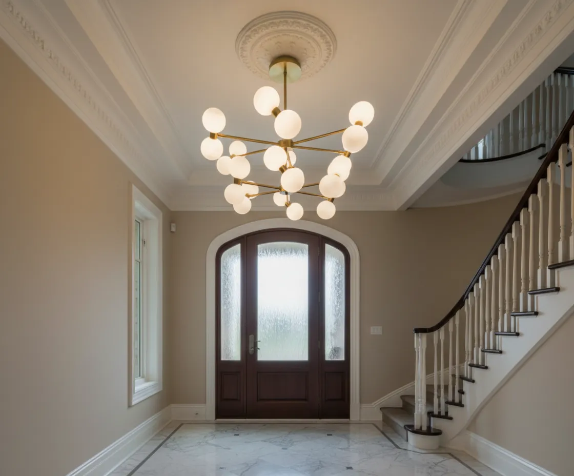 Opaque Balls Chandelier 1