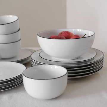 Coup Pasta Bowl Black Rim 1