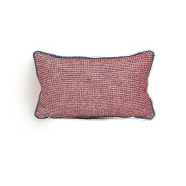 Coco (P) Cushion (Petrol Blue x Red) 0