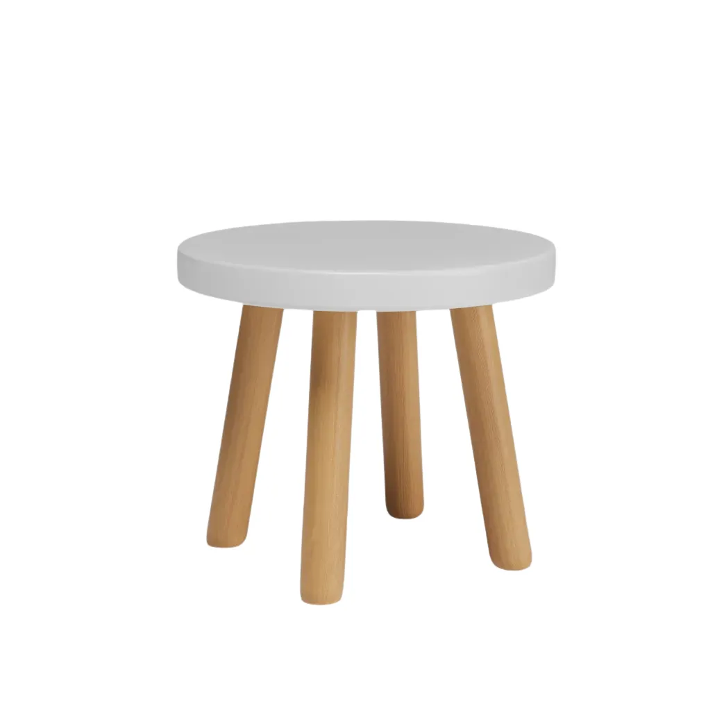 Simple Round Chair In Pine Wood