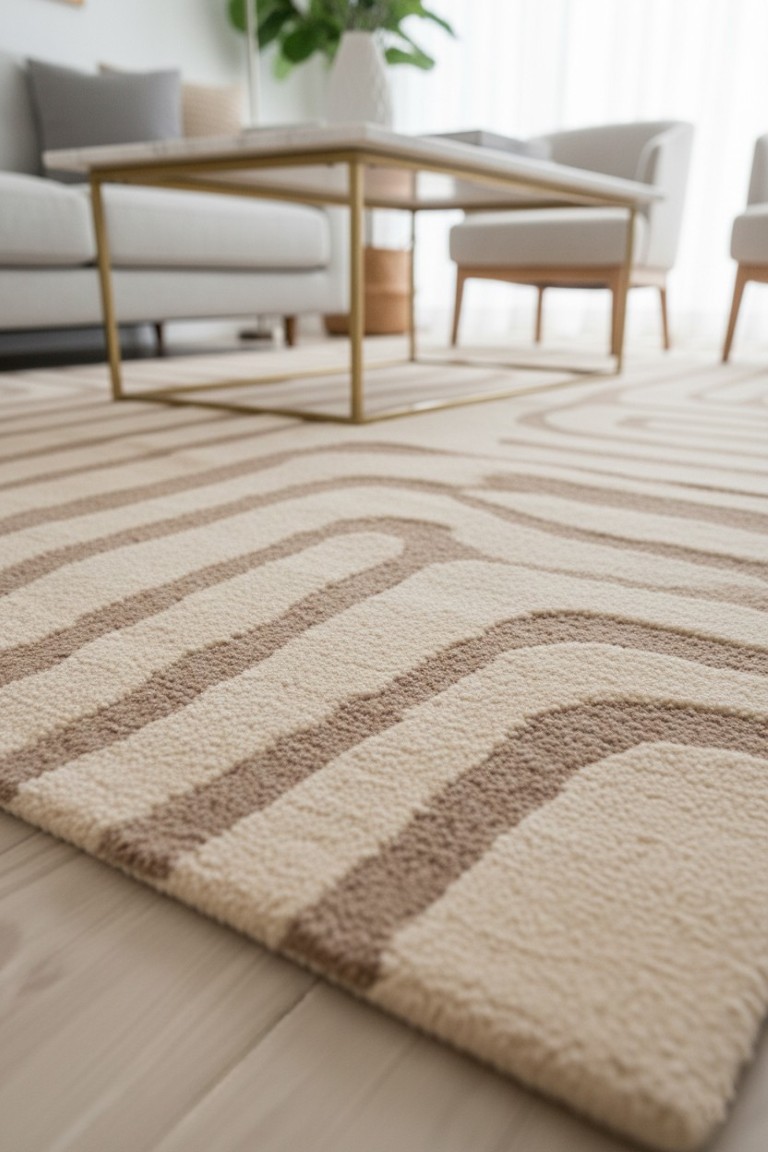Desert Mirage Hand Tufted Rug – Soft & Elegant 3