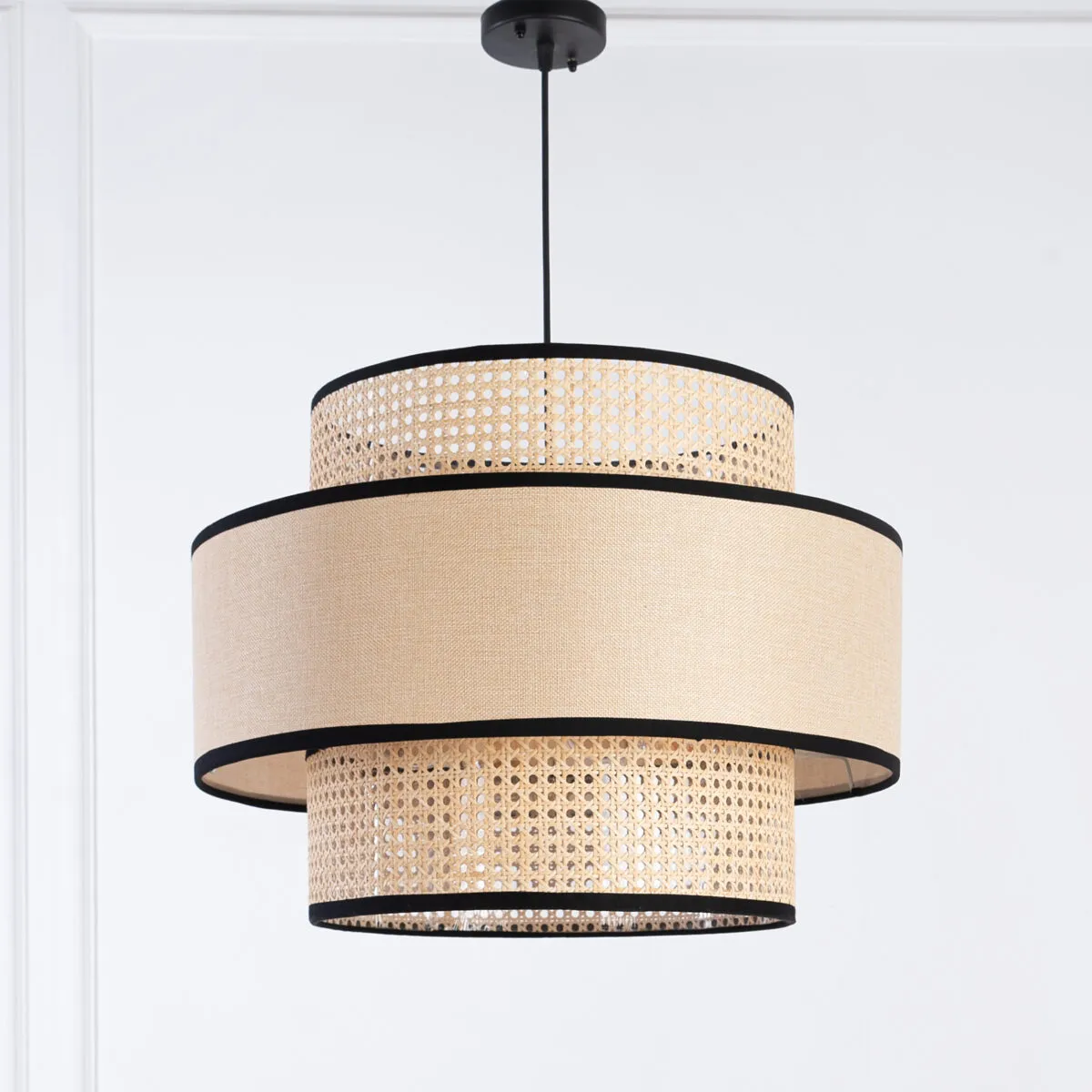 boho rattan pendant lamp BL15 0
