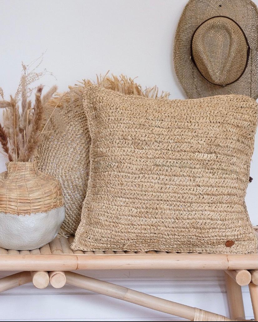 Raffia Cushion 2