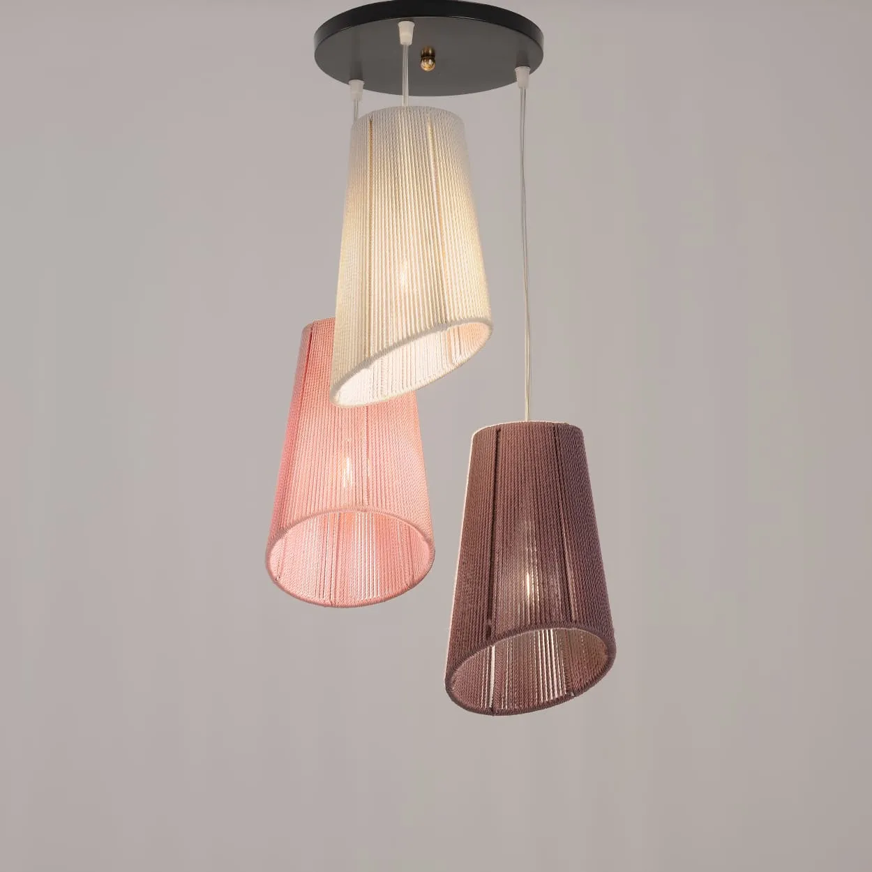 boho Ceiling Lamp- makramya 1