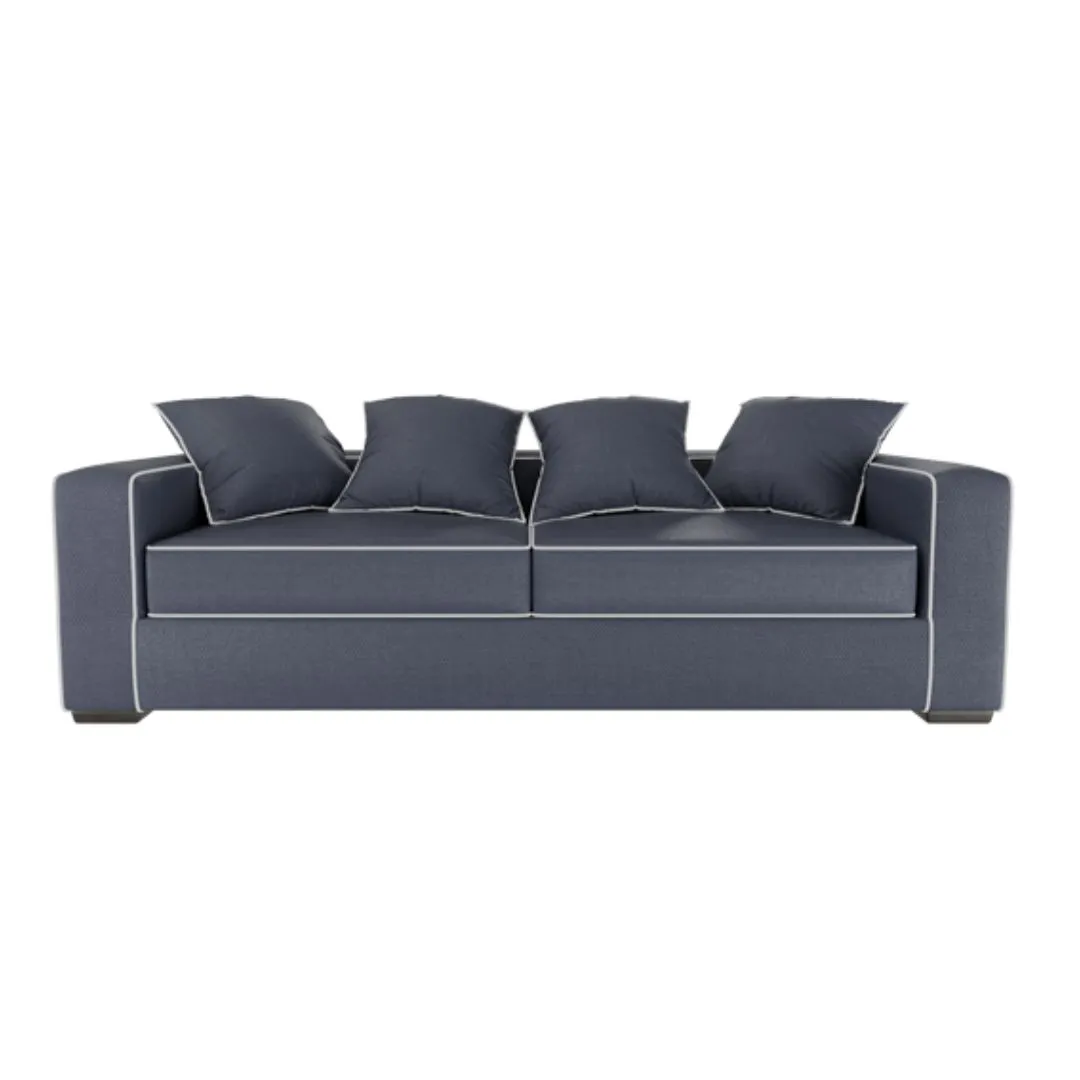 Casual Comfort Sofa – Plush Cushions & Solid Beechwood Frame 0