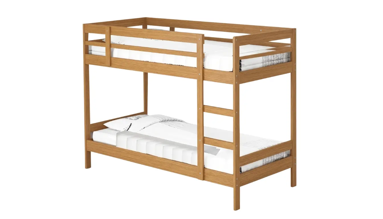 Simple Bunk Bed (Pine Wood)