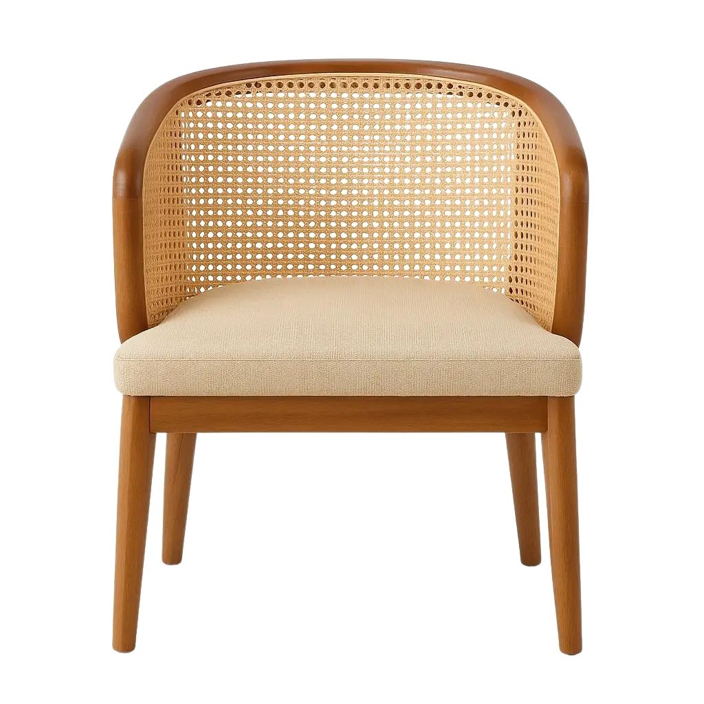 Gama Dining Chair - Cane Back And Arms 1
