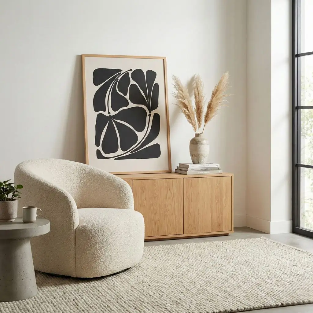 Nabat Abstract Botanical Printed Wall Art 1