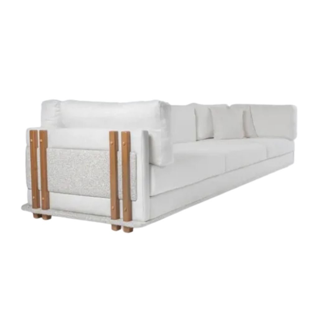 Aziza Solid Beech Wood Sofa 0