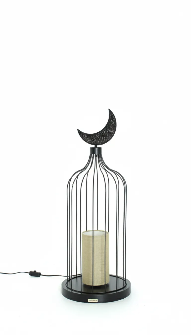 Floor Lamp - Black And Beige YL-FL-782N-1L 0