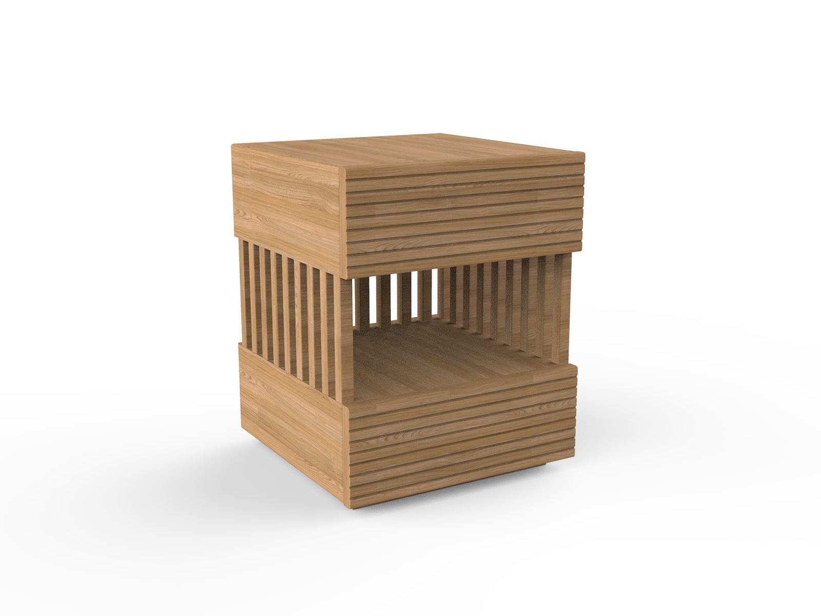 Clay Commode – Natural Wood Nightstand