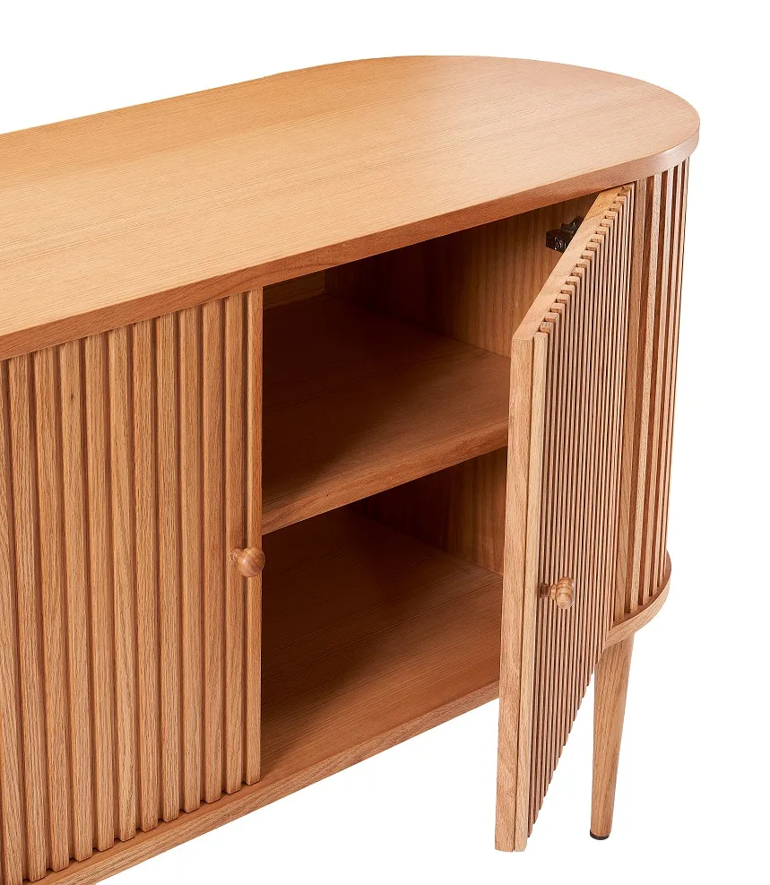 Holly Curved Ribbed Sideboard 2