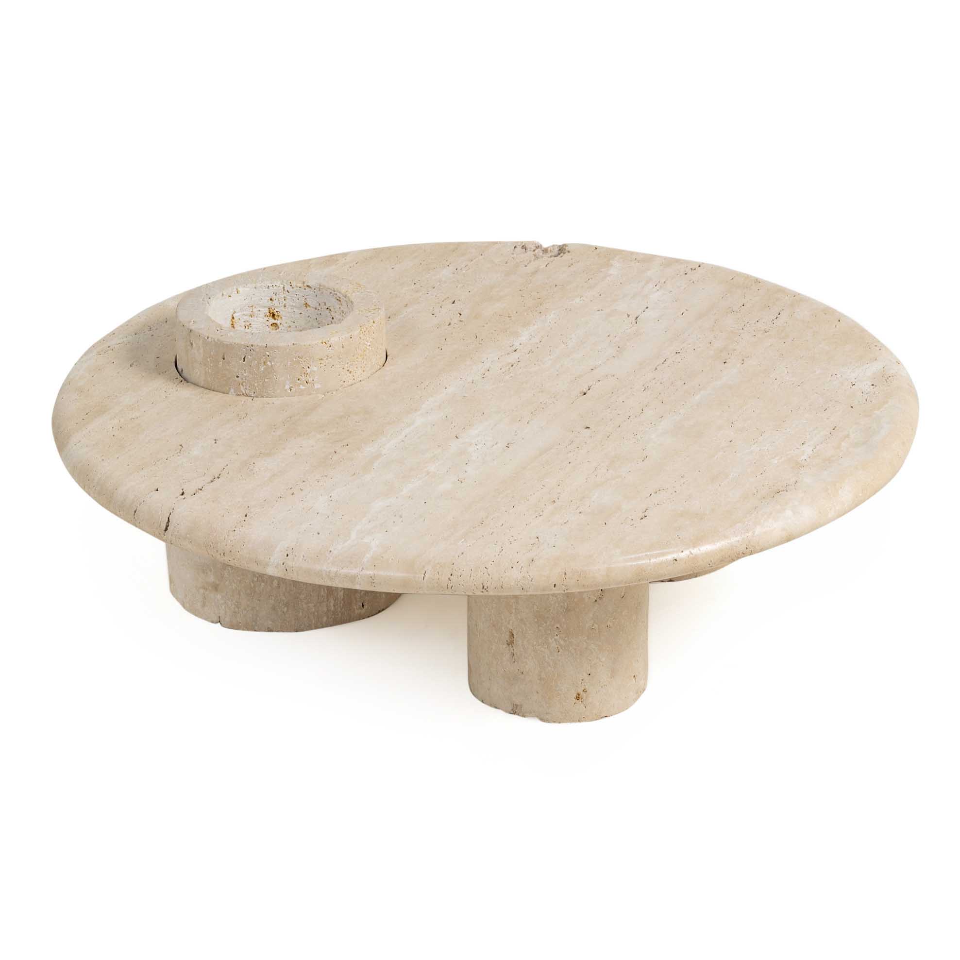 Cheru Travertine Coffee Table 2