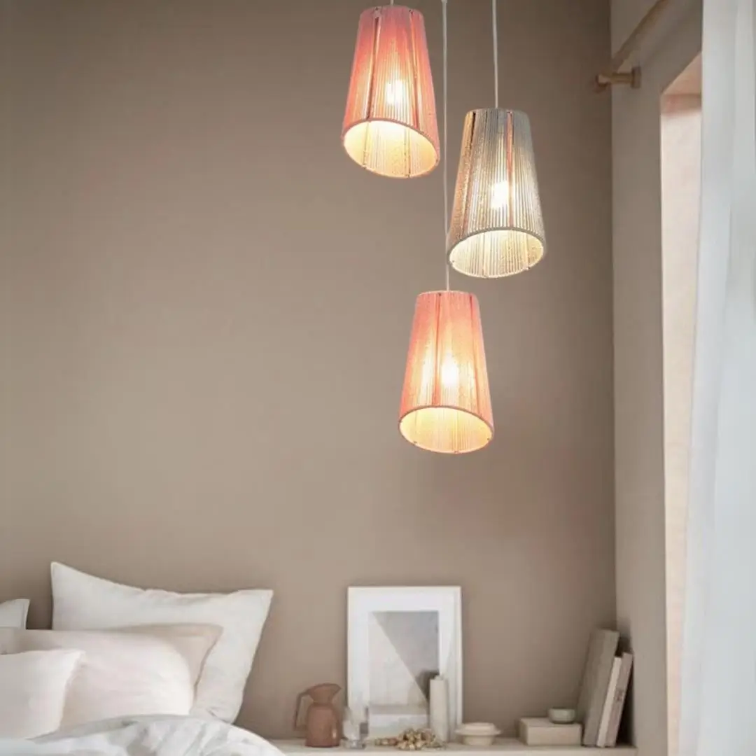 boho Ceiling Lamp- makramya 1