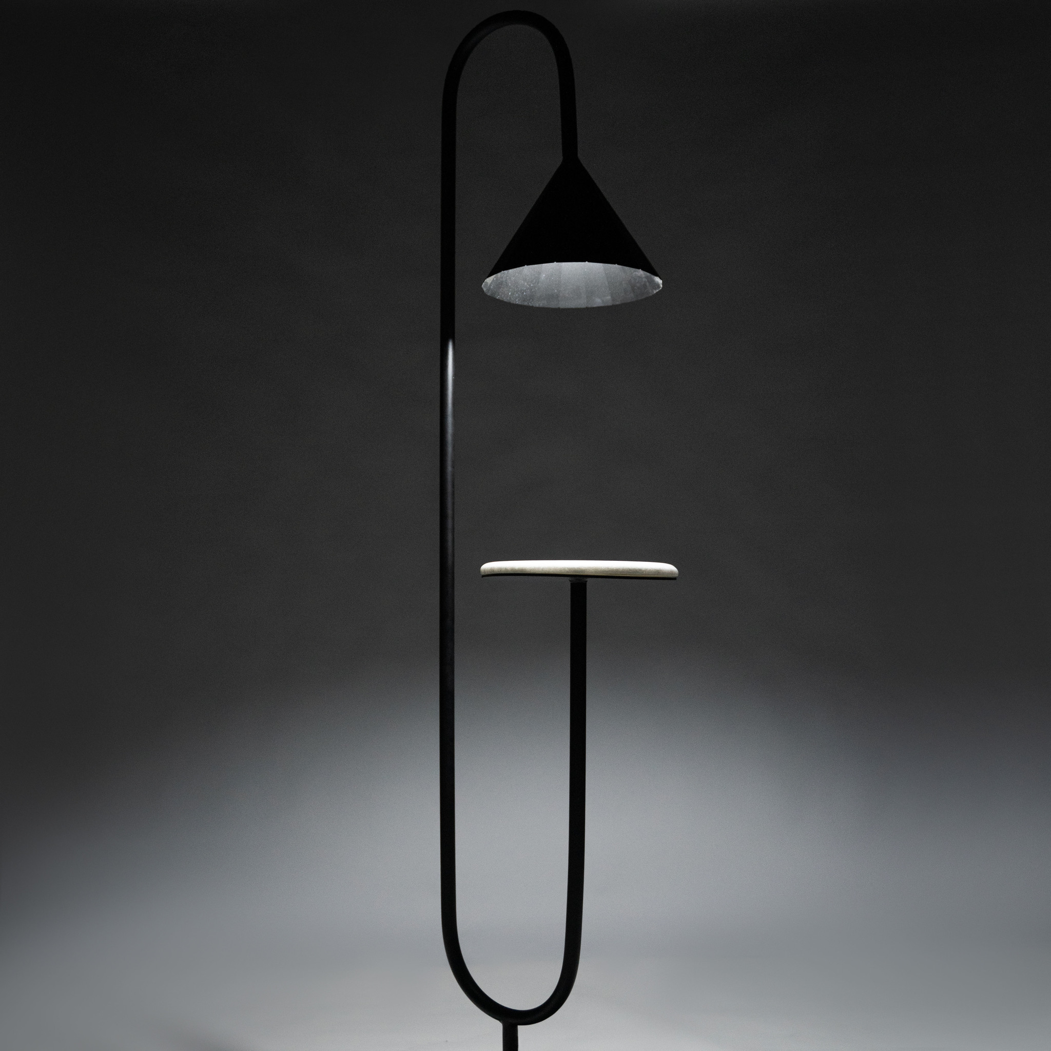 Marble Floor Lamp with Table 2