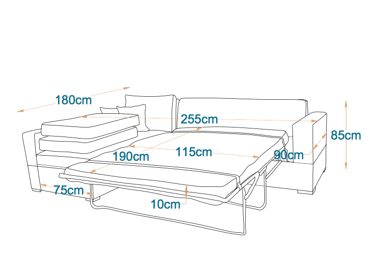 Valencia Corner Sofa Bed - Chaise Lounge With Storage 2