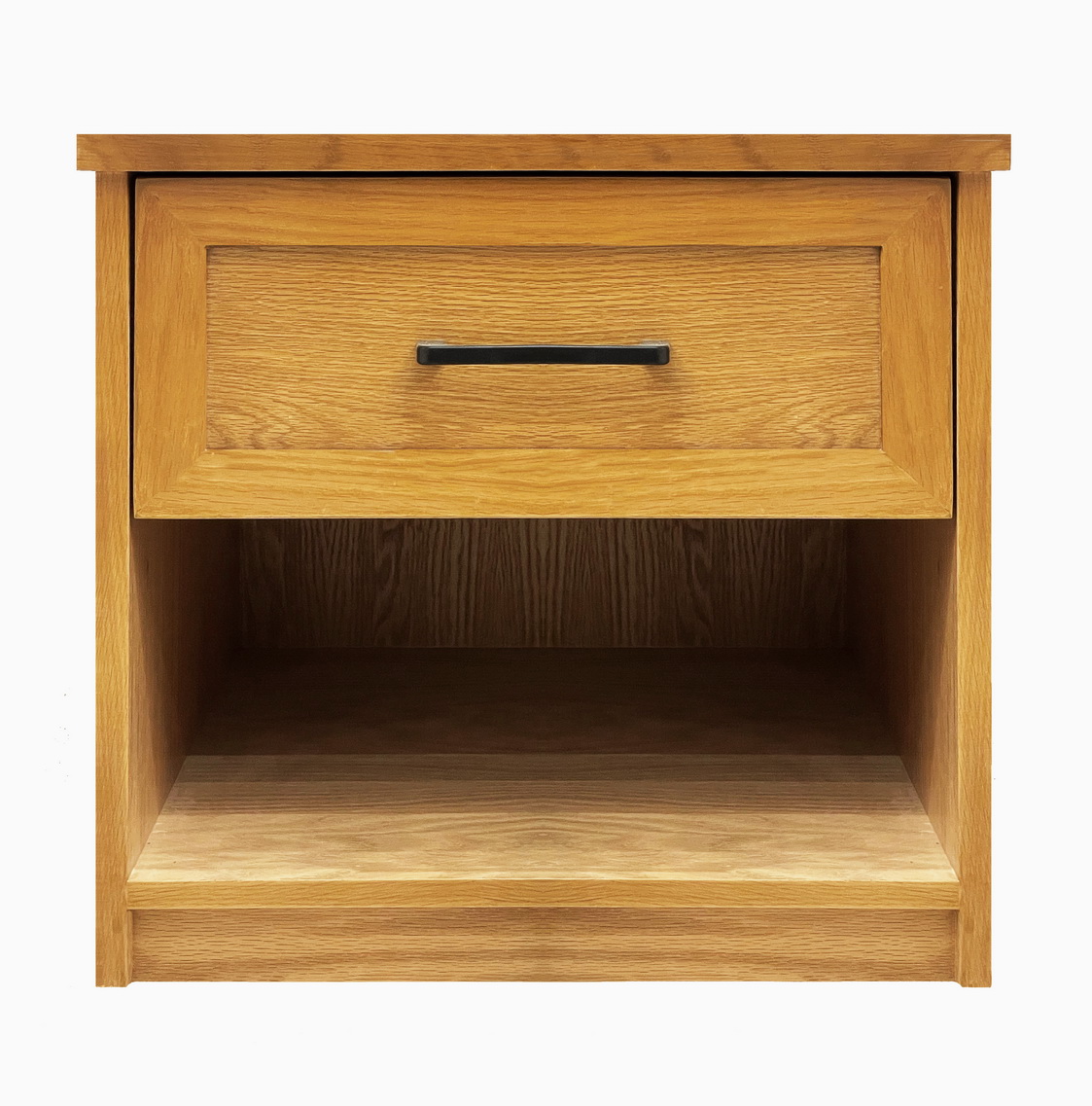 Oak Night Table With 1 Drawer & Lower Shelf 0